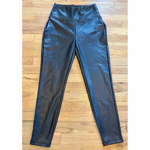 Zenana Outfitters Pants - Zenana Outfitters Faux Leather Leggings in Black